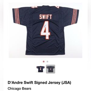 D'Andre Swift Signed Jersey (JSA)